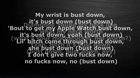 bust down bust down bust down lyrics